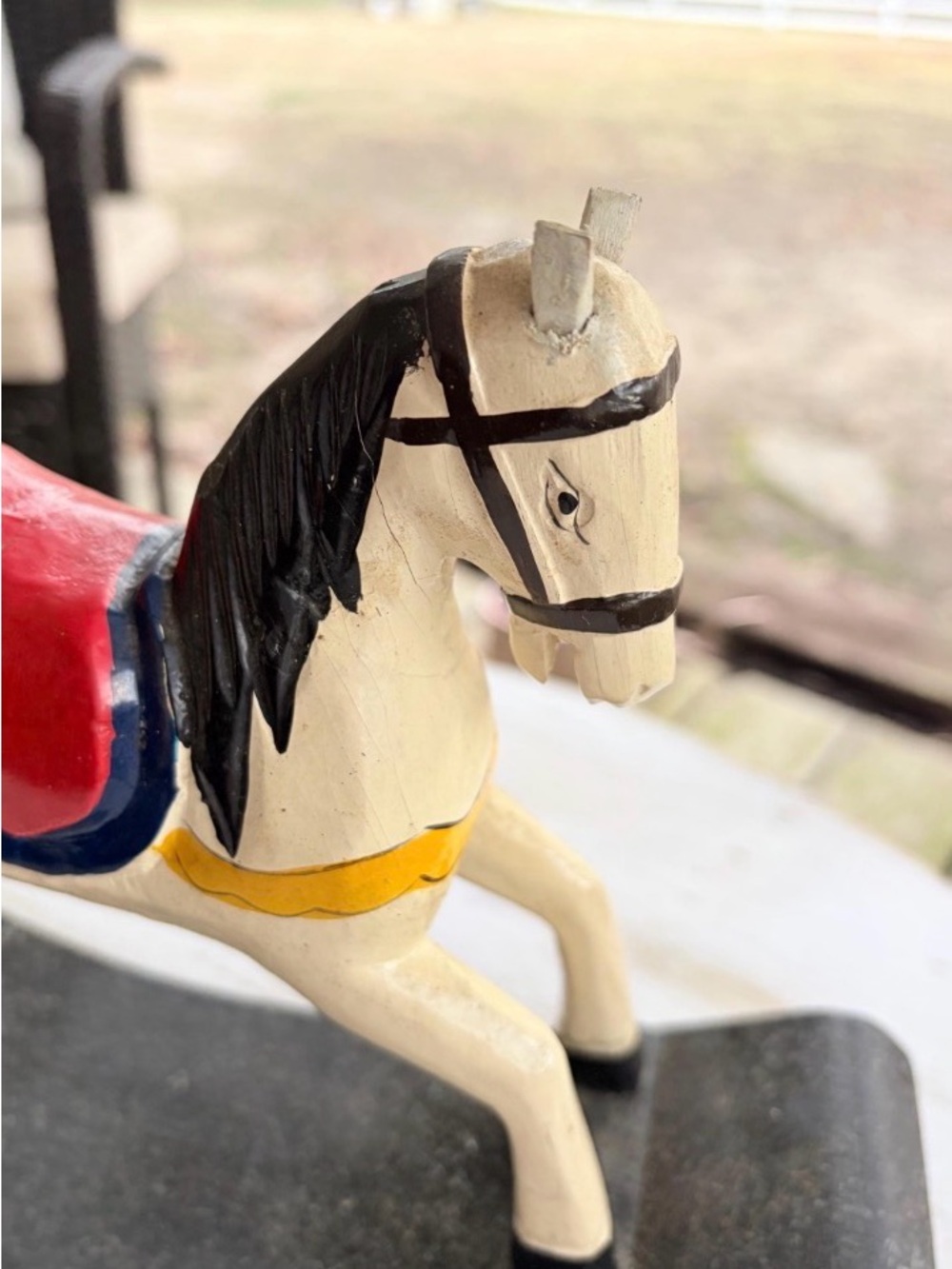 VINTAGE ROCKING HORSE TOY: - Picture 2 of 7